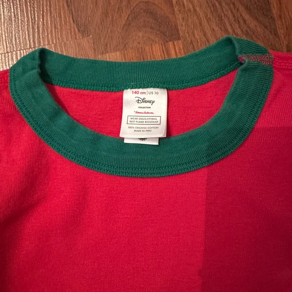 Hanna Andersson Red and Green Mickey Mouse Pajama Set